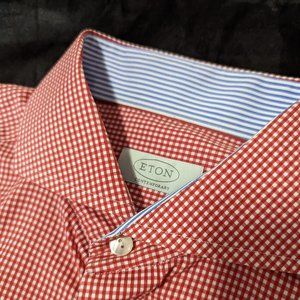 Eton Contemporary fit 16 1/2 42 Men's Dress Shirt Spread Collar